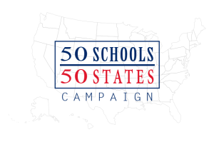 50 Schools / 50 States Logo