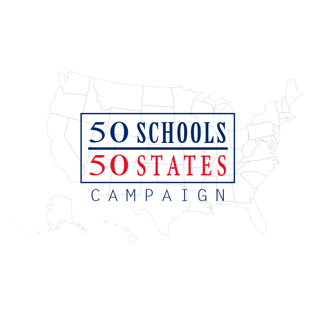 50 Schools 50 States Logo