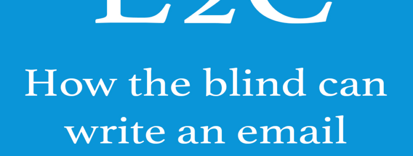 Endeavor to Connect: How the Blind Can Write an Email